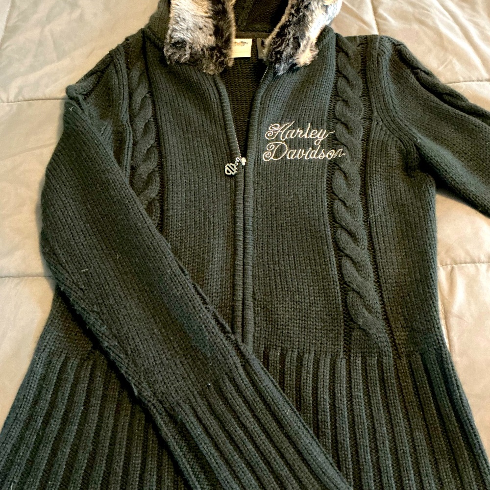 EUC Harley Davidson zip sweater hoodie